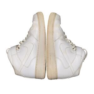 NIKE AIR FORCE 1 MID WHITE HIGH TOP SNEAKERS MEN'S US 11 315123-111 STRAP